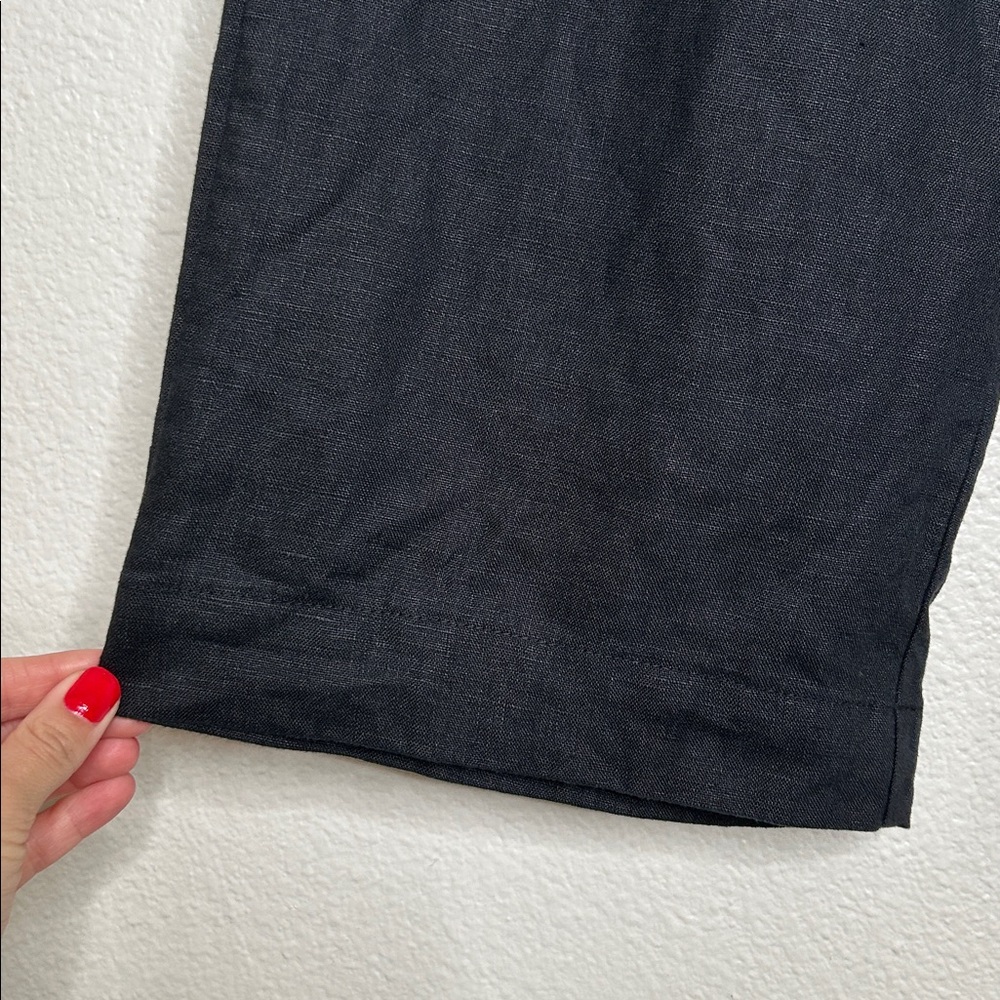 Reformation 100% linen black drawstring pants SP - Picture 7 of 14